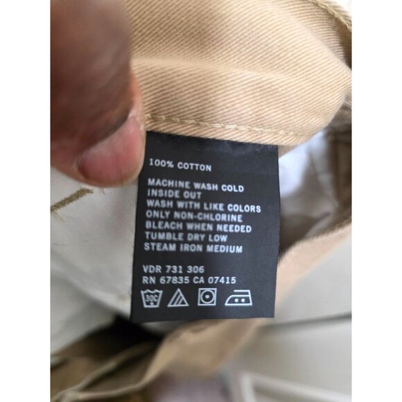 Nautica Plus Size Men's Khaki Flat Front Casual Shorts Size 42 Cotton Blend - Picture 9 of 9